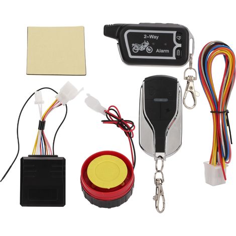 Système d'alarme bidirectionnel pour moto, alerte sonore et vibratoire, télécommande LCD, antivol, économie d'énergie. (1/5)