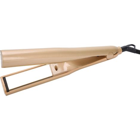 Brosse lissante et boucleuse céramique professionnelle, fer à friser 2-en-1 lisseur, 110-240V, prise UE, pour cheveux, coiffage rapide. (1/5)