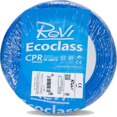 Halogenfreies Elektrokabel 2,5 mm² Blau 100 m PVC-Draht H07Z1-K Elektrokabel (1/5)