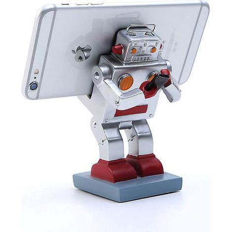 Kreativer Roboter-Tischhandyständer (außer für Handys), niedlicher universeller Handyständer für Desktop-Tablets, unterstützt DC (1/5)