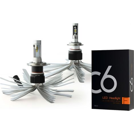 Kit LED H7 + H4 Xenled - 6000Lm - Moto - 12V/24V (1/4)
