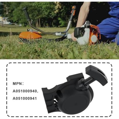 Lanceur à Corde pour Tondeuse à Gazon A051000940 A051000941 Compatible avec ECHO Srm-265 Srm-266 Pe-265 Pe-266 (1/4)