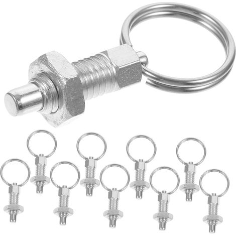 Pistons à ressort en acier Healeved 4,00 x 1,60 0,40 pouces avec anneau de traction, lot 10, boulons