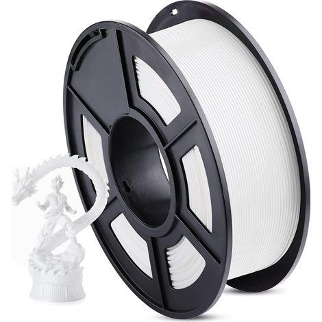 Filamento MINKUROW 1,75 Mm, Filamento De Impresora 3d Pla Plus, Precisión Dimensional +/- 0,03 Mm, Bobina De 1 Kg (2,2 Lbs) Filamento De Impresora 3d Para Impresora 3d, Blanco (1/5)