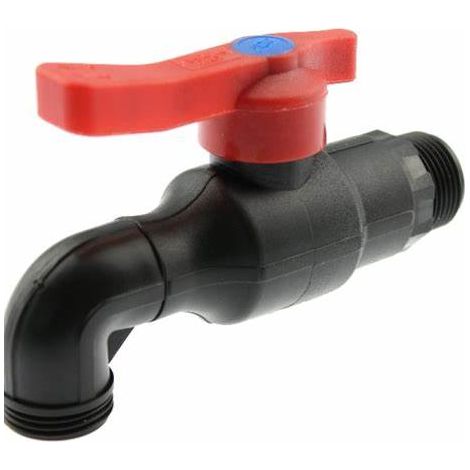 Rubinetto PP sfera ottone fil M F 3/4x20 Irritec