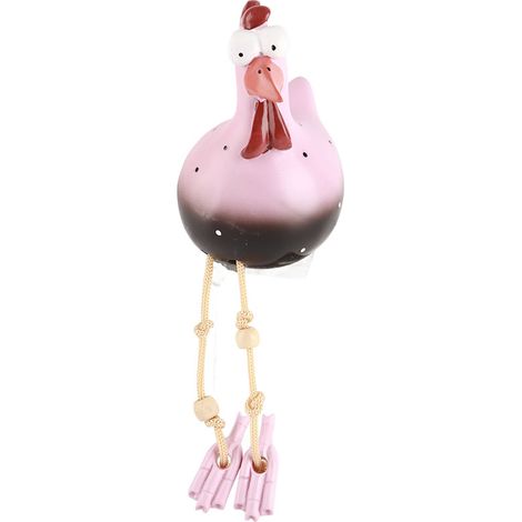 Decorazione da giardino Toivize - Resina ceramica - Pollo nero 65212016 Simpatica statuetta di animale per interni ed esterni, idea regalo, 25 cm (1/5)