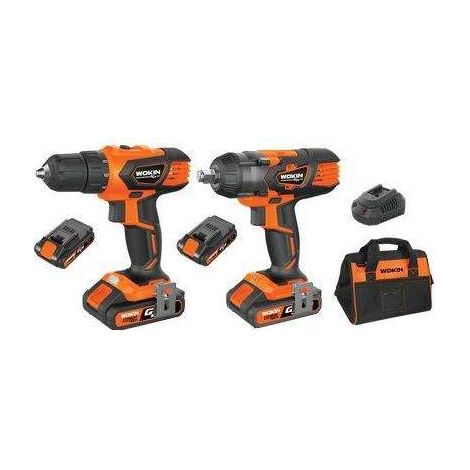 TRAPANO + AVVIT IMPULSI BATT GP20V 628102 WOKIN