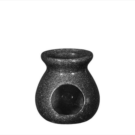 Quemador perfumado de aceite de cera negra (1/5)