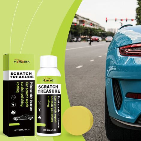 Car scratch care coating paste, easy to use for car scratch care, restoration, repair and maintenance -- 120ml + sponge -- BIEMMEDUE (1/5)