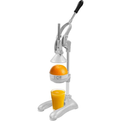 Extracteur de jus manuel, Presse-agrumes, en forme de U, en acier inoxydable, 19 x 25 cm, avec levier, peut être utilisé dans magasins de boissons, magasins de fruits, cuisines à domicile (1/5)