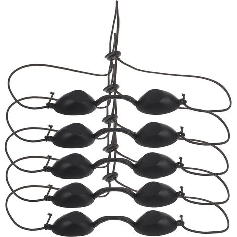Cache-œil de Sécurité 5 Pièces en Pvc Noir Compatible Soins Peau Effet D’ombrage et Respectueux Peau pour Machine de Beauté (1/5)