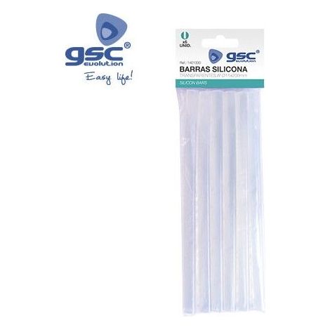 Beutel mit 6 transparenten Silikonstangen Ø11 GSC 001401330