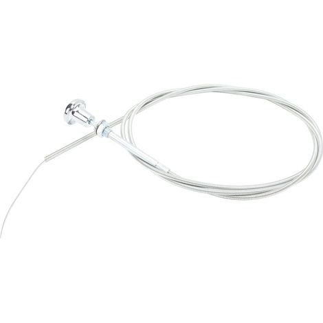 1.8m stainless steel and chrome choke cable, universal choke cable for carburetor, replacement choke control cable for 4, 6 and 8 cylinder engines (1/5)