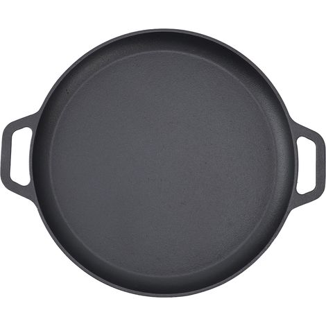 Poêle à crêpes plate, antiadhésive, à répartition uniforme de la chaleur, en fonte épaisse, pour la cuisine, 30 cm / 11,8 pouces. (1/5)