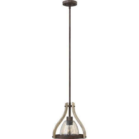 Elstead Middlefield - Mini suspension à 1 lumière pour plafond, fer rouille, E27 (1/3)
