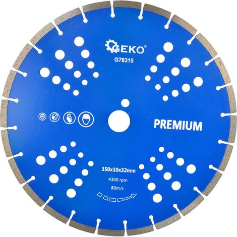 Disco diamantato 350x10x25,4 mm segmento. Geko Premium di Laser(10)
