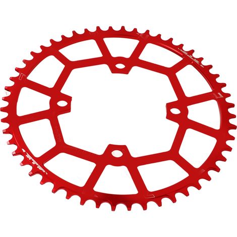Plateau VTT 104BCD 52 dents 104 mm en alliage d'aluminium, rouge (1/5)