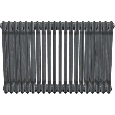 Bircham - Bare Metal Lacquer 4 Column Radiator H600mm  x W924mm