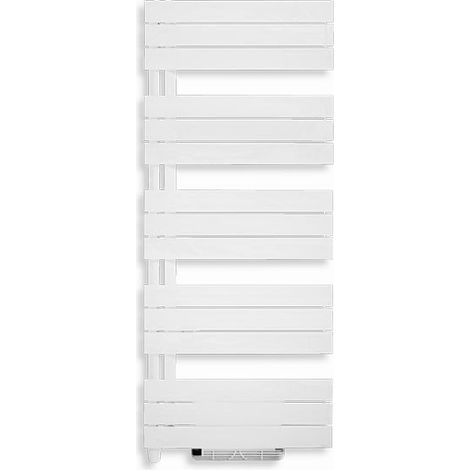 Sèche-serviettes mixte ARBORESCENCE 500W gauche avec soufflant Speed'Air - 1130 x 550 mm - Finimetal (1/4)