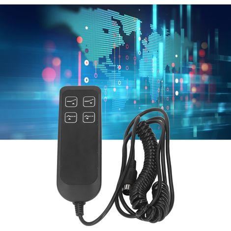 Contrôleur d'impulsions linéaires électriques SK-04-2 pour lits médicaux électriques, télécommande sans fil, dispositif de réglage de la hauteur, fond noir avec étiquette noire (1/5)