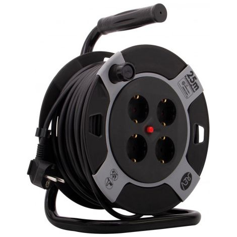 Enrouleur de câble compacte 25m H05VV-F3G Palette (63 unités) (Par 63) (1/2)