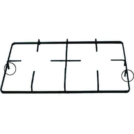 GRIGLIA CUCINA GAS ADATTA A REX ELECTROLUX ZOPPAS CM 43,8 x 27,8 NERA P 4461 (1/2)