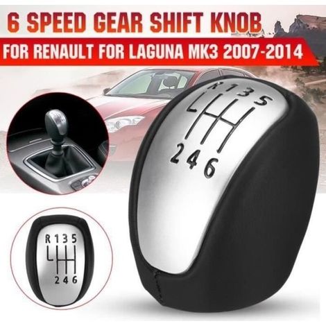 Pomo de palanca de cambios de 6 velocidades para Laguna Mk3 2007-2014 (1/4)