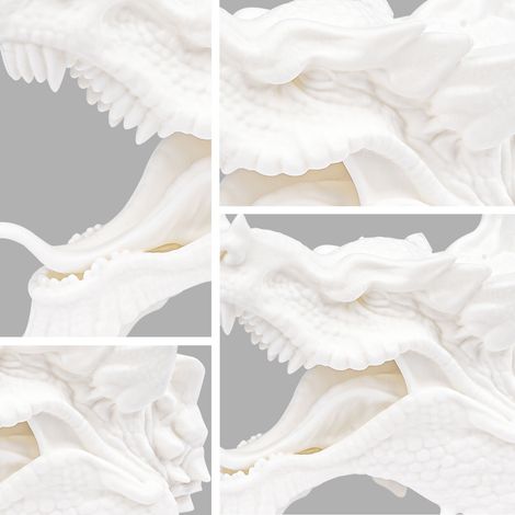 Filament d'imprimante 3D FLASH PLA 1,75 mm 1 kg (2,2 lb) Matériau d'impression haute vitesse Précision de bobine d'extrusion stable +/-0,02 mm - Blanc (1/5)