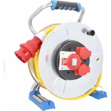 CEE Metallkabeltrommel 400V 25m AT-N07V3V3-F 5G2,5 IP44