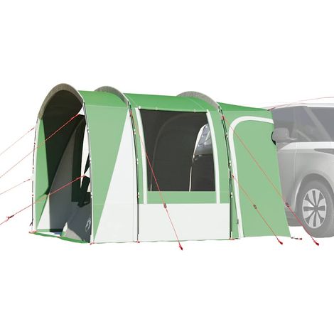 vidaXL Car Tent 4-Person Green Waterproof (1/5)