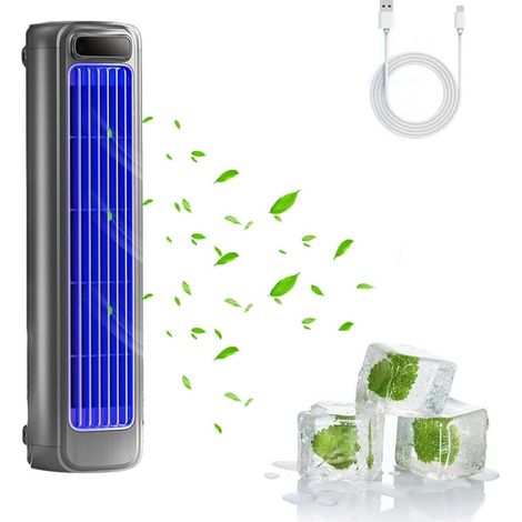 Aire acondicionado portátil - Aire acondicionado portátil silencioso con 3 velocidades - Enfriador de aire - Enfriador de ambiente - Mini aire acondicionado móvil 3 en 1 (1/5)
