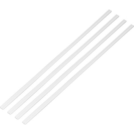 Lot de 4 plinthes décoratives en bouleau blanc pour maison de poupée à l'échelle 1:12, bord simple. (1/5)