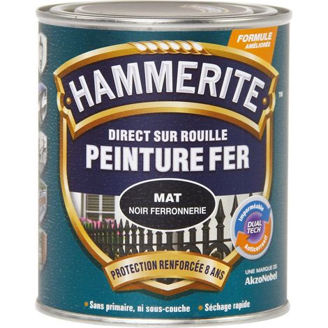 Mattfarbe für Schmiedeeisen 750 ml Schwarz - Hammerite