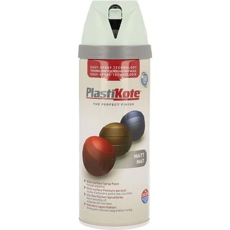 PlastiKote Twist & Spray Matte Duck Egg Blue Paint - 400ml (PKT23113)