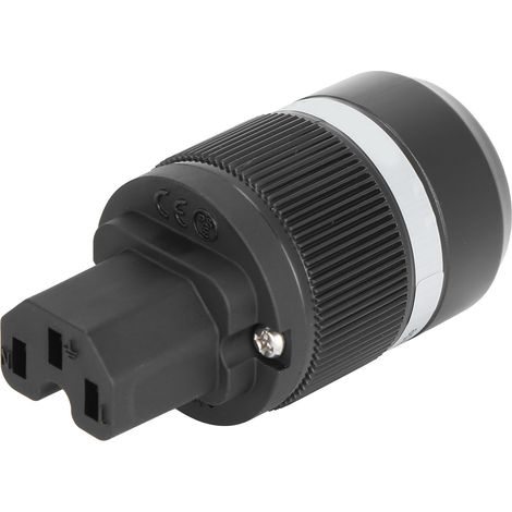 Fiche d'alimentation Monosaudio en cuivre pur plaqué or 24 carats pour câble d'alimentation audio 100-250 V (F100G (fiche femelle)) (1/5)