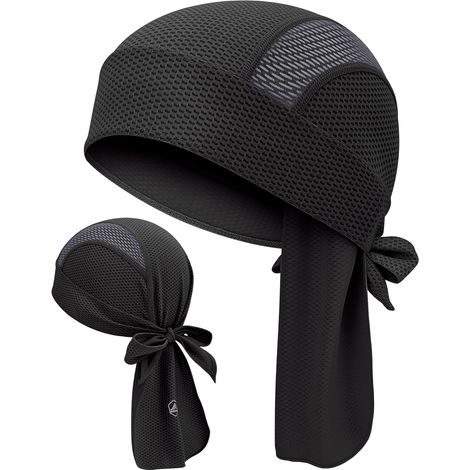 Bonnet sous-Casque de Cyclisme, Bandana de Sport Respirant pour Hommes et Femmes, Calotte de Crâne Anti-Transpiration pour Moto, Course à Pied, VTT (1/5)