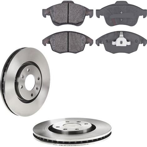 KIT FRENI ANTERIORI compatibile con DS 4 CROSSBACK (NX) - DISCHI + PASTIGLIE OEM: 37598 / 17338 /SOSTITUZIONE DIRETTA/BASSA POLVERE/SILENZIOSO