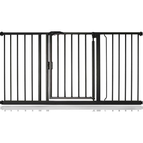 Bettacare Auto Close Stair Gate, 147cm - 154cm, Matt Black, Pressure Fit Safety Gate, Baby Gate