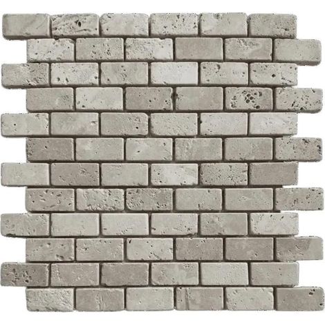 Mosaico Travertino - ALBEDO PIERRE - Ivoire Invecchiato - 30,5x33 cm - Resistenza Superiore - Versatile