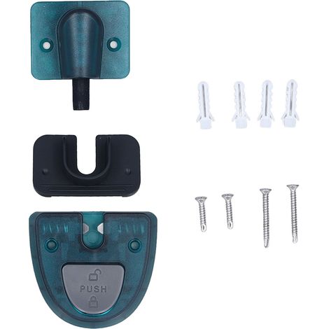 Floor Door Stopper Punch Free Windproof Ground Suction Function Quiet Door Holder for Toilet Home (1/5)