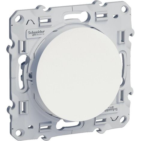 Schneider Electric – Bouton poussoir double S520216 – 10A – Blanc – 3 bornes sans vis – Indice de protection IP21 D – Pour installation intérieure