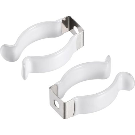 T8 U Clips Led Fluorescent Tube Support Fixation Paquet 10 (1/5)