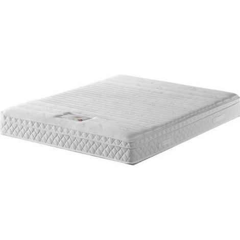 Matelas memoryplus a Ressorts + 3,5 cm Memoire de Forme 75 Kg/m3 - 90x190 Hauteur +/- 22,5 cm - Accueil Moelleux - Soutien Ferme - 7 Zones de Confort - (1/3)