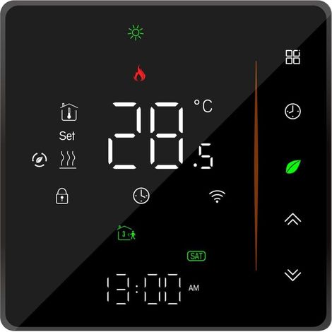 Smart WiFi Thermostat - Room Thermostat - Programmable - App Support - Voice Control Compatible with Alexa / Google Home - For Water / Water Heater 5A (1/5)