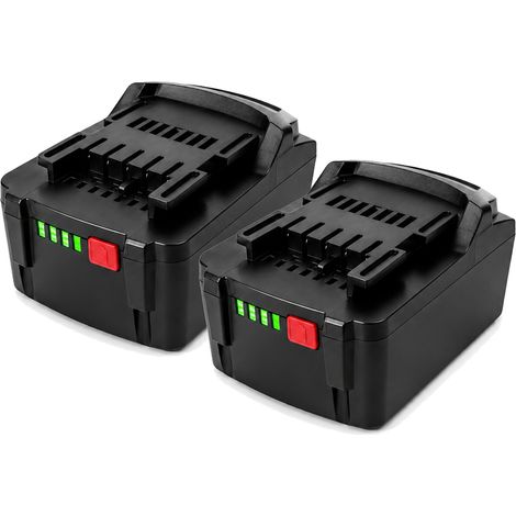 2x Batterie 18V 5.0Ah Li-Ion Compatible Metabo MTB1850 MTB18B BS18LT 625591000 (1/5)