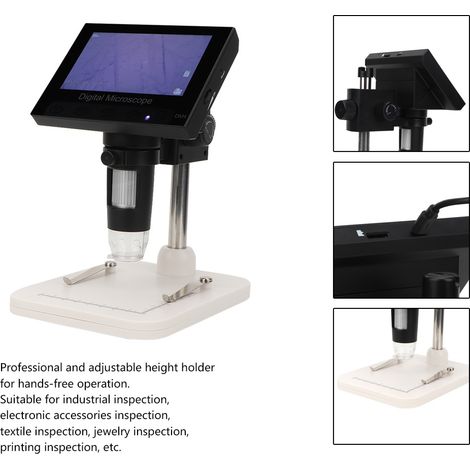 Microscope numérique vidéo avec écran LCD 4.3" 1000X, loupe électronique LED HD pour inspection (1/5)