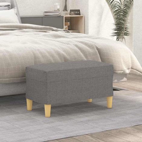 vidaXL Banc Gris foncé 70x35x41 cm Tissu (1/5)