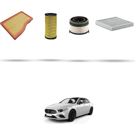Kit tagliando 4 filtri compatibile con Mercedes Classe A (w177) 180 d 85kw Dal 2018 (1/5)