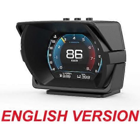 A450 Jauge intelligente OBD+MEMS+Force HUD Affichage tête haute Ordinateur de bord Compteur de vitesse Inclinomètre Test d'accélération gravitationnelle (1/5)