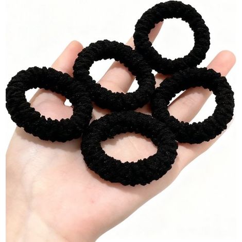 Lot de 5 chouchous épais et très élastiques pour cheveux épais, attaches pour queue de cheval, accessoires cheveux et cadeau de remise de diplôme (1/5)